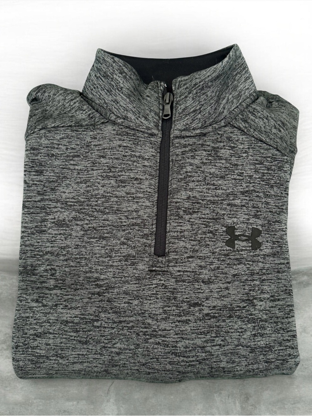 Under Armour Men's Gray Heather Quarter Zip Pullover